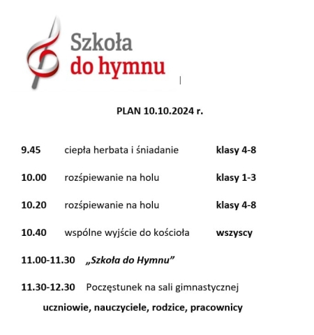 Szkoła do hymnu