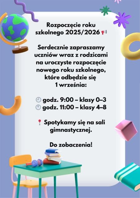 Rozpoczęcie roku szkolnego 