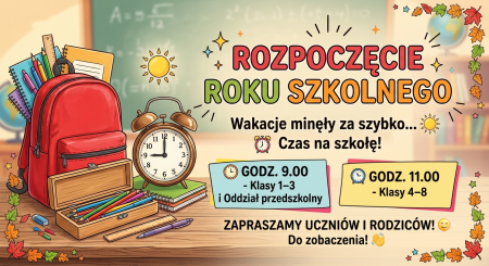 ROZPOCZĘCIE ROKU SZKOLNEGO 2026/2027