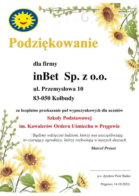 PODZIĘKOWANIE